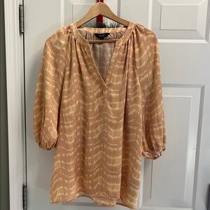Simply Vera Vera Wang Peach Zigzag Blouse